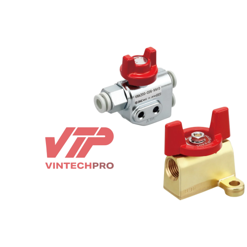 Van bi 3 cổng SMC - Van bi 3 cổng VHA200-C06-X410/VHA200-02 - Đại lý SMC Việt Nam 